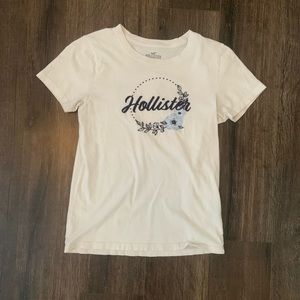 hollister logo top, size xs, color white/blue